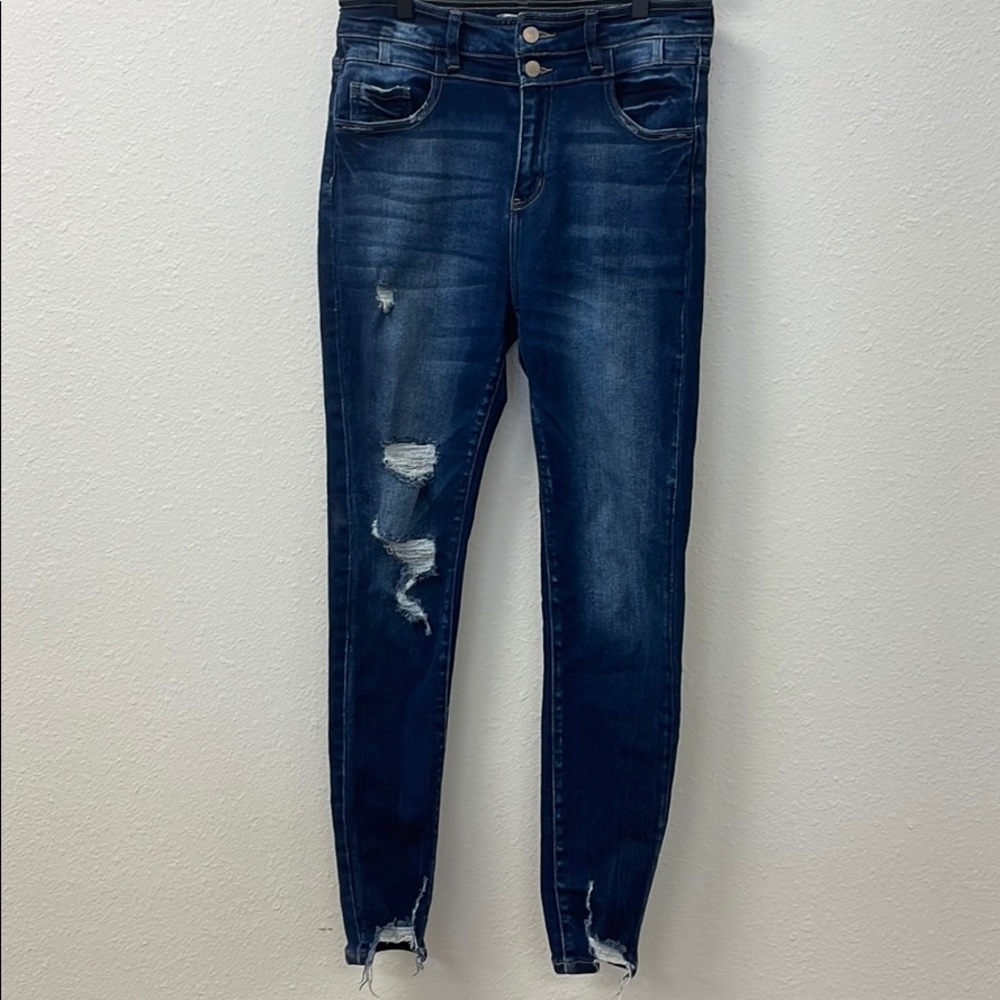 Kurvy ultra high rise ankle skinny
